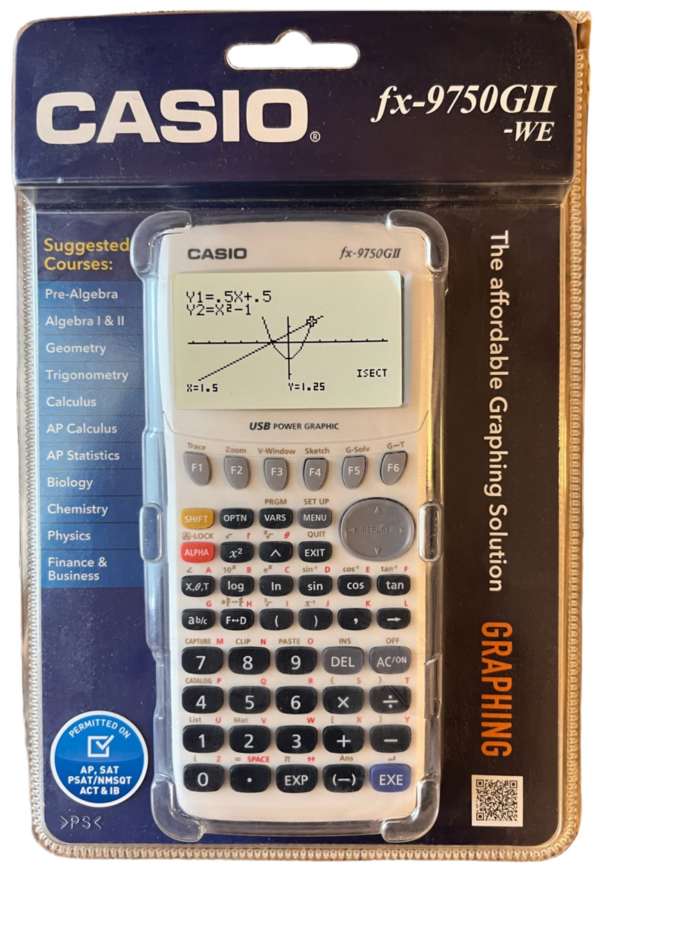 Casio FX-9750GII Graphing Calculator - White